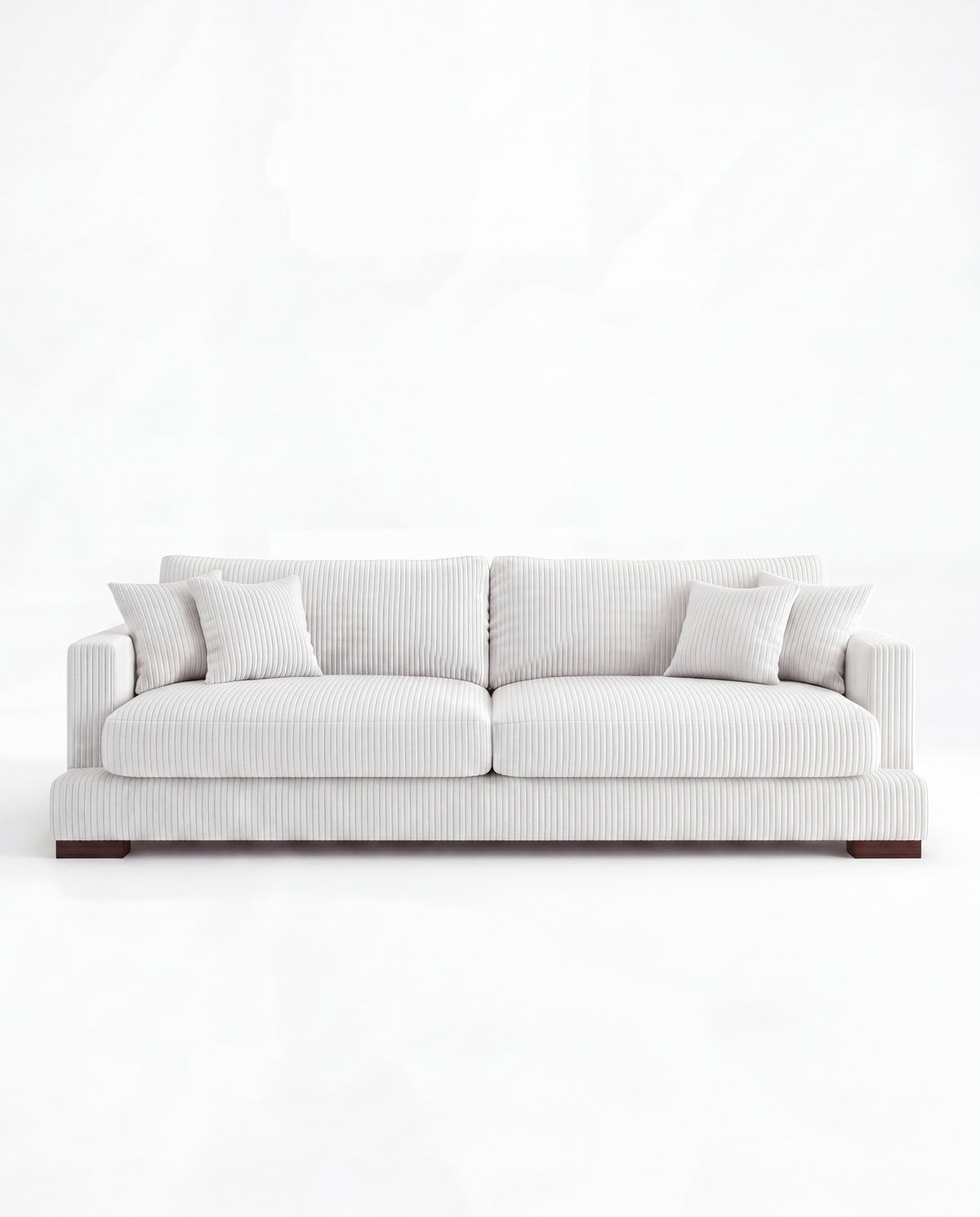 Cloud Sofa White Corduroy
