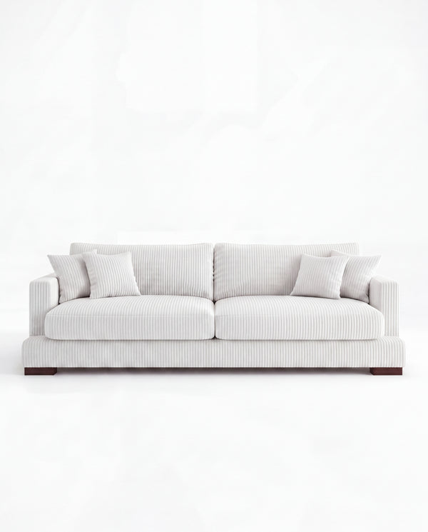 Cloud Sofa White Corduroy