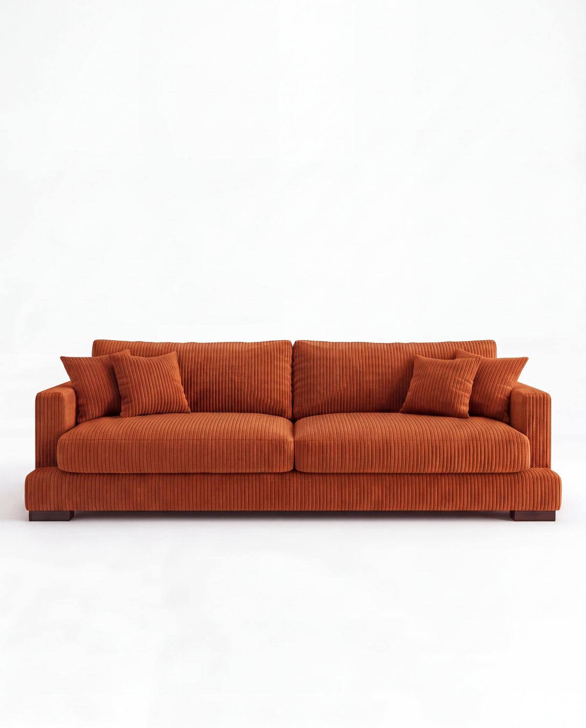 Cloud Sofa Burnt Orange Corduroy