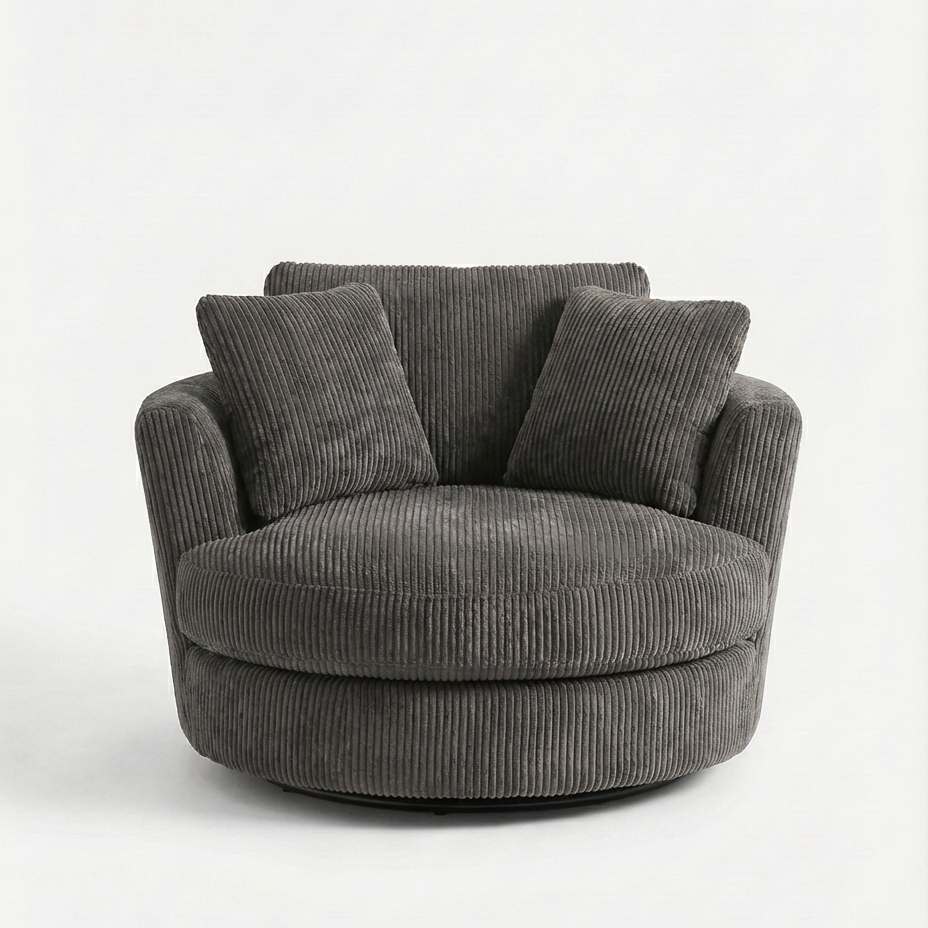 Cuddle Swivel Chair - Grey