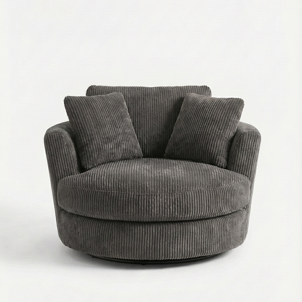 Cuddle Swivel Chair - Grey