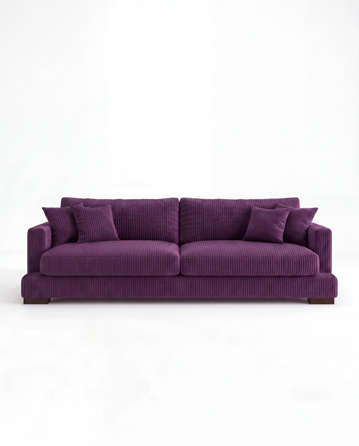 Cloud Sofa Purple Corduroy