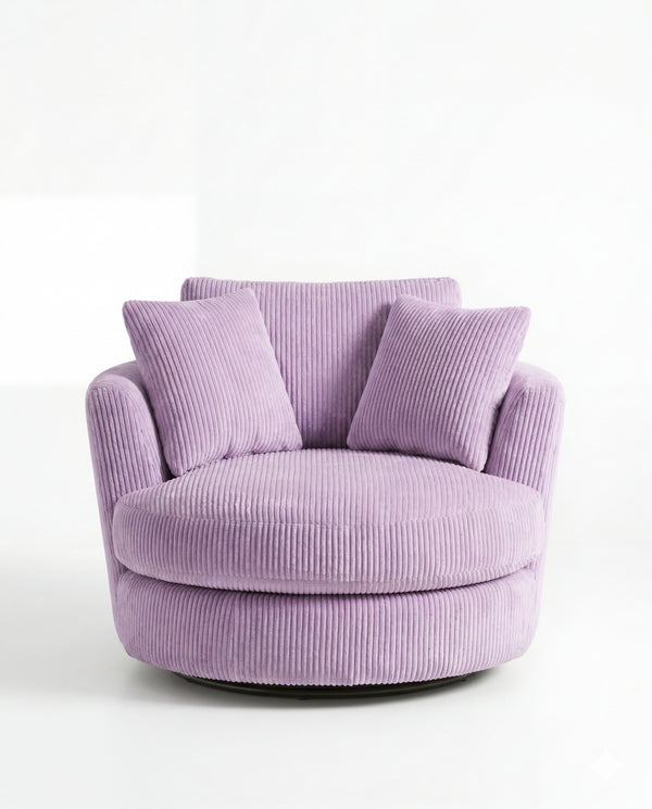 Cuddle Swivel Chair - Lilac