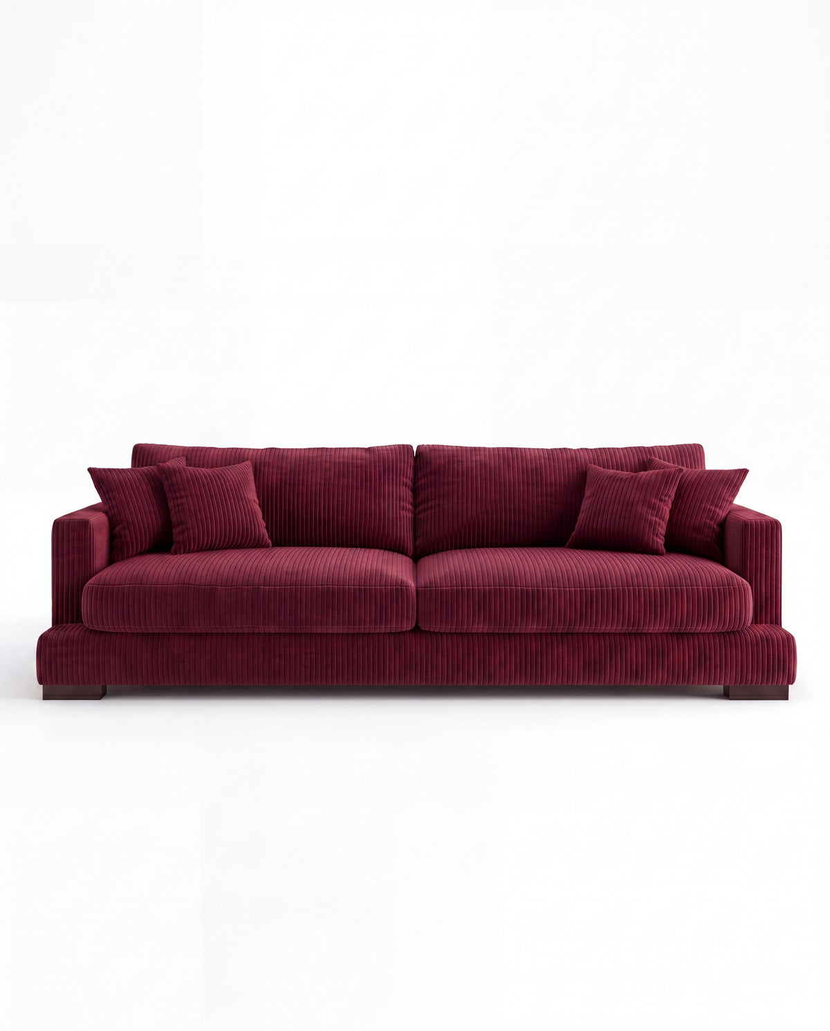 Cloud Sofa Burgundy Corduroy