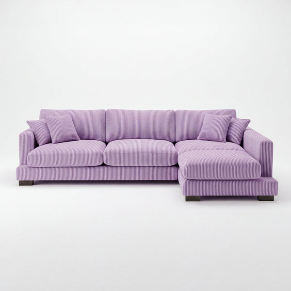 Cloud Chaise Lounge Lilac Corduroy