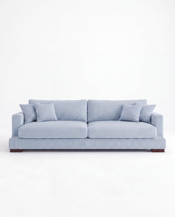 Cloud Sofa Baby Blue Corduroy