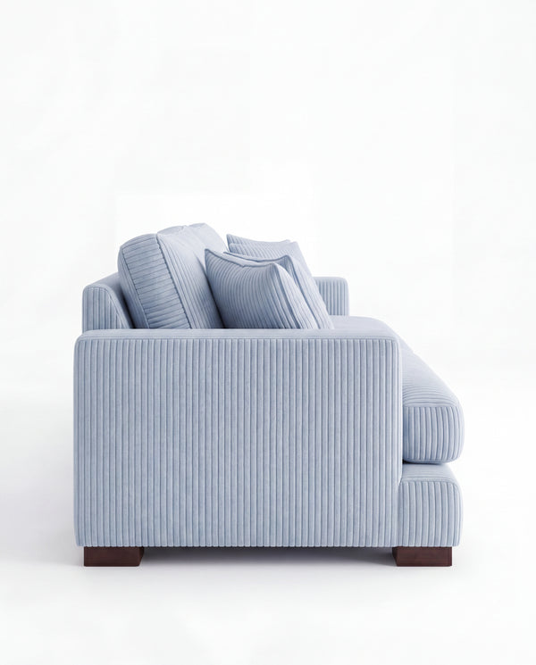 Cloud Sofa Baby Blue Corduroy