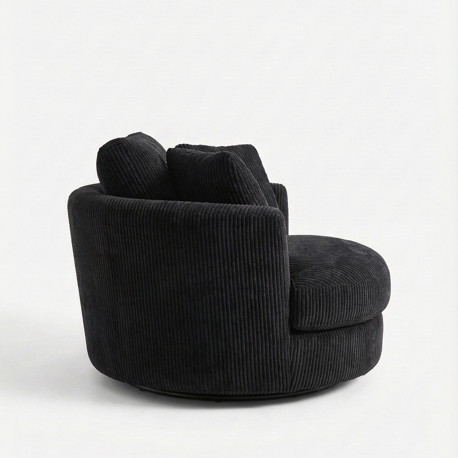 Cuddle Swivel Chair - Black