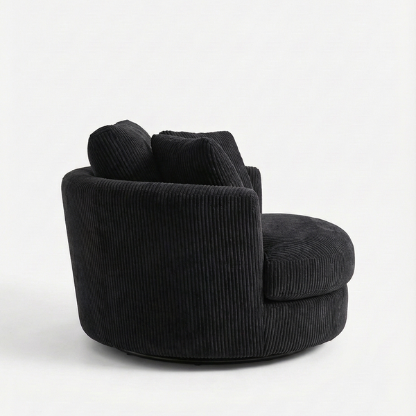 Cuddle Swivel Chair - Black
