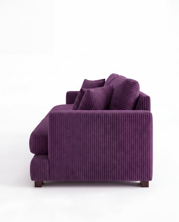 Cloud Sofa Purple Corduroy