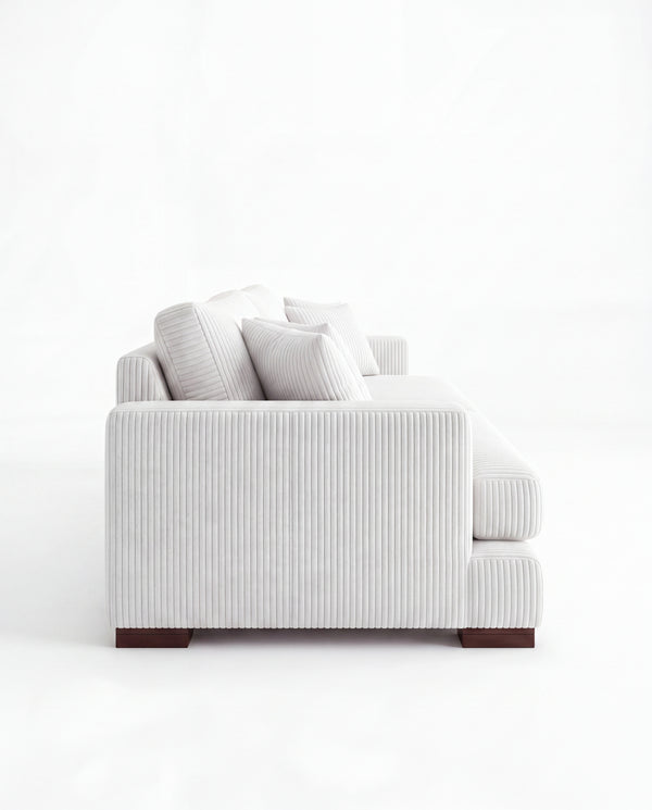 Cloud Sofa White Corduroy
