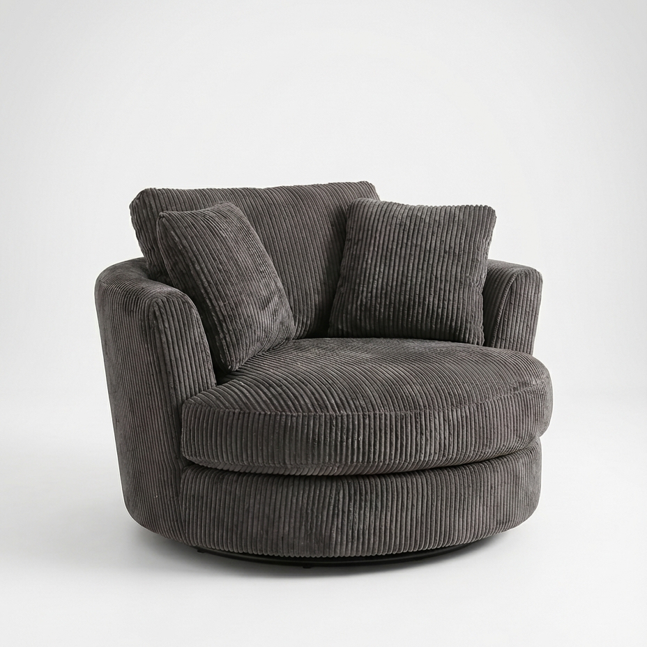 Cuddle Swivel Chair - Grey