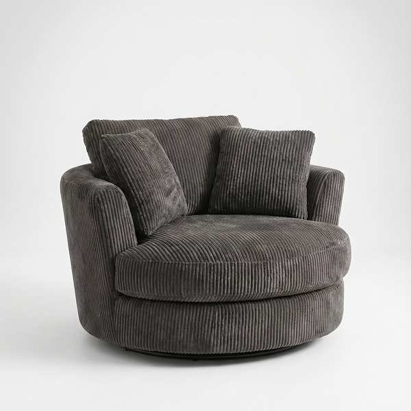 Cuddle Swivel Chair - Grey