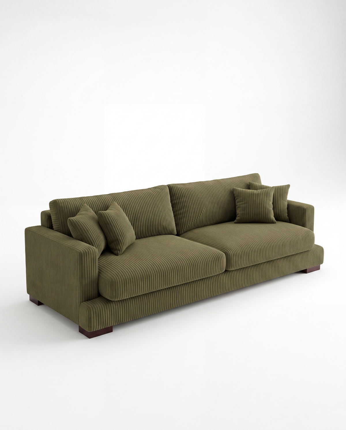 Cloud Sofa Olive Green Corduroy