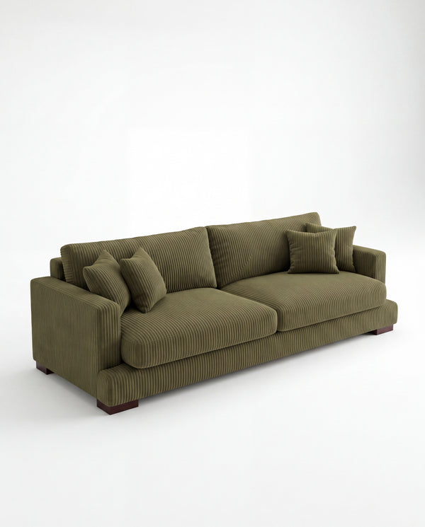 Cloud Sofa Olive Green Corduroy