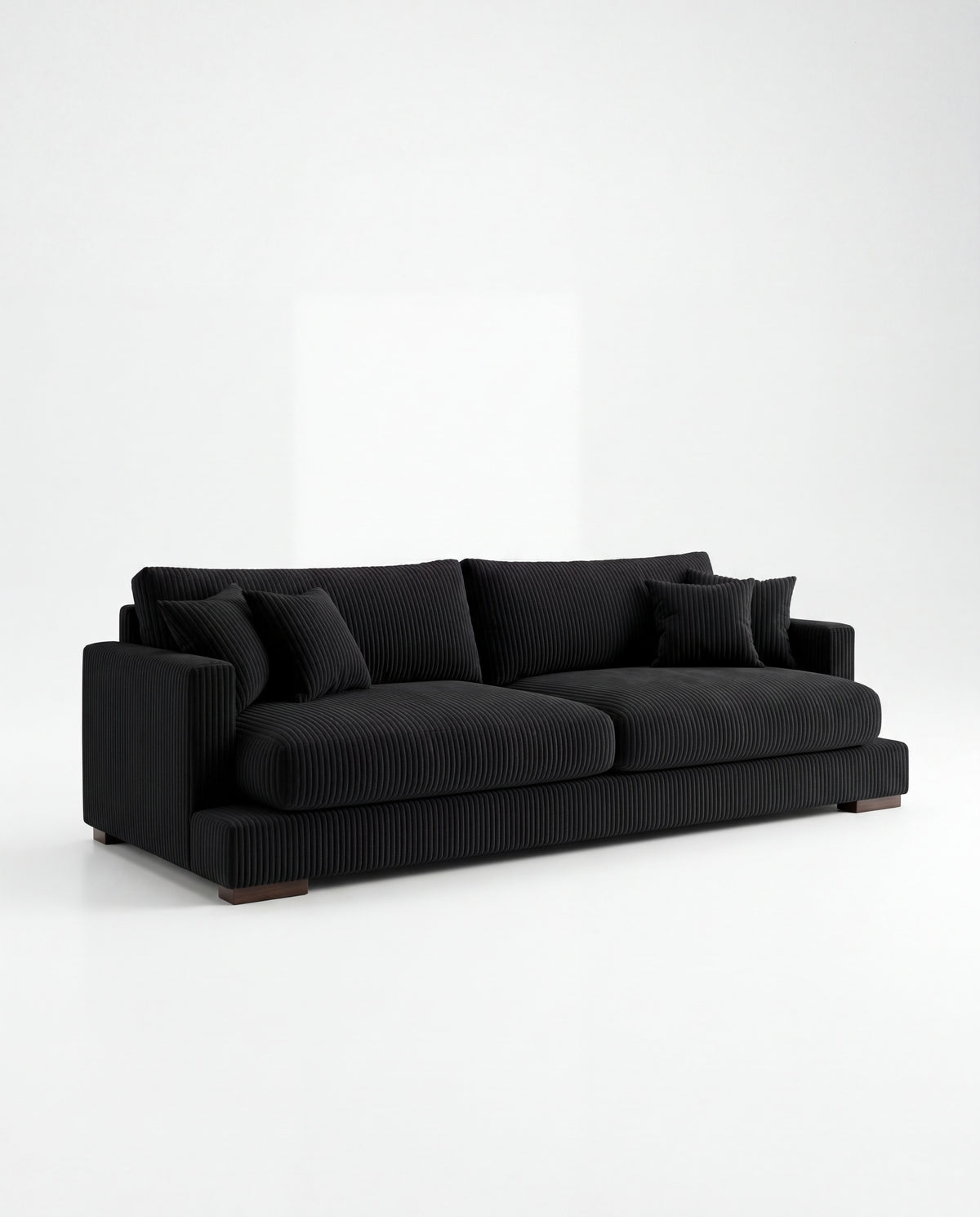 Cloud Sofa Bagira Black Corduroy
