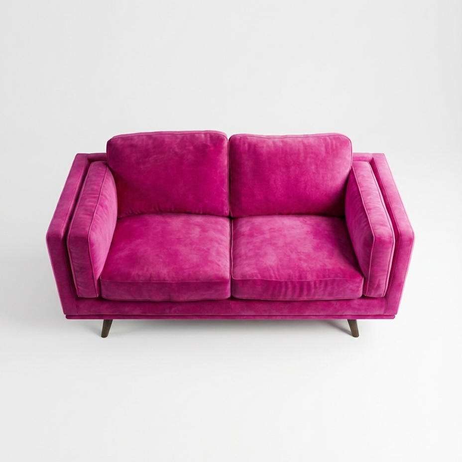 Monroe 2 Seater Sofa Barbie Pink — Lifestyle