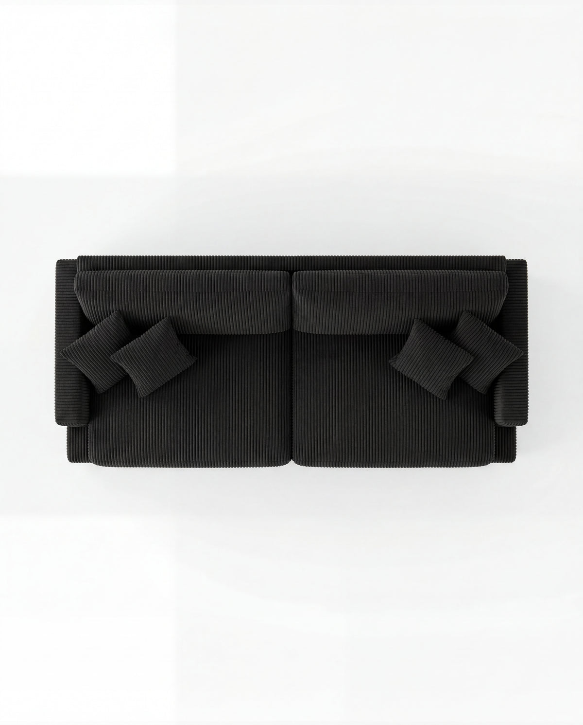 Cloud Sofa Bagira Black Corduroy
