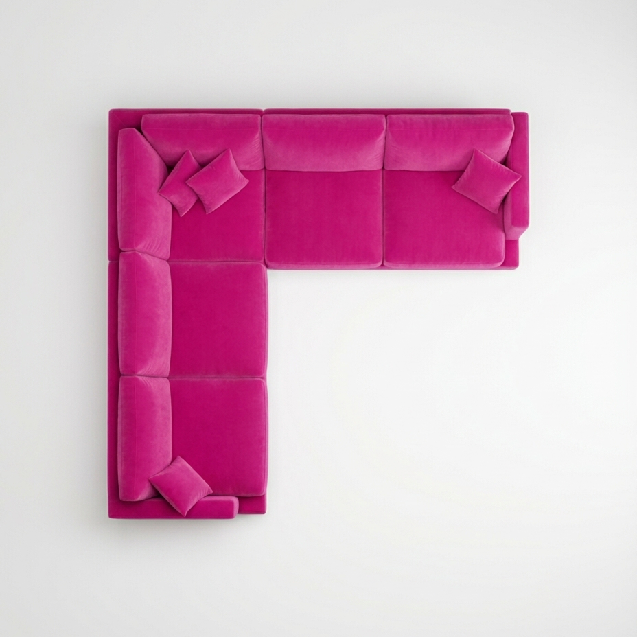 Cloud Corner Lounge Barbie Pink - Lifestyle Setting