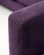 City Chaise Lounge Purple Corduroy