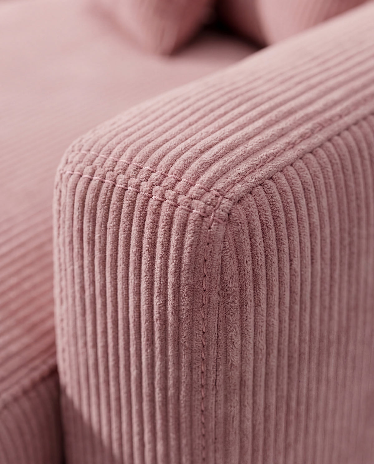 City Rose Pink Corduroy Chaise Lounge