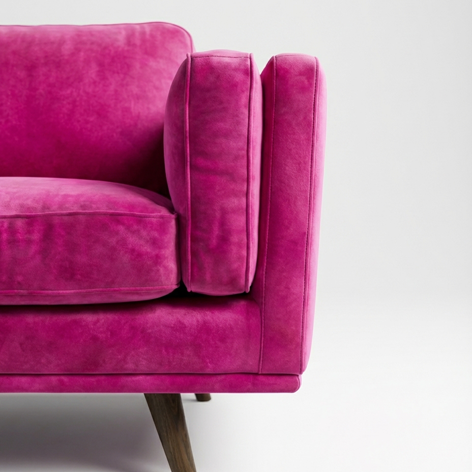 Monroe 2 Seater Sofa Barbie Pink - View 27 | Vibe Sofas Australia