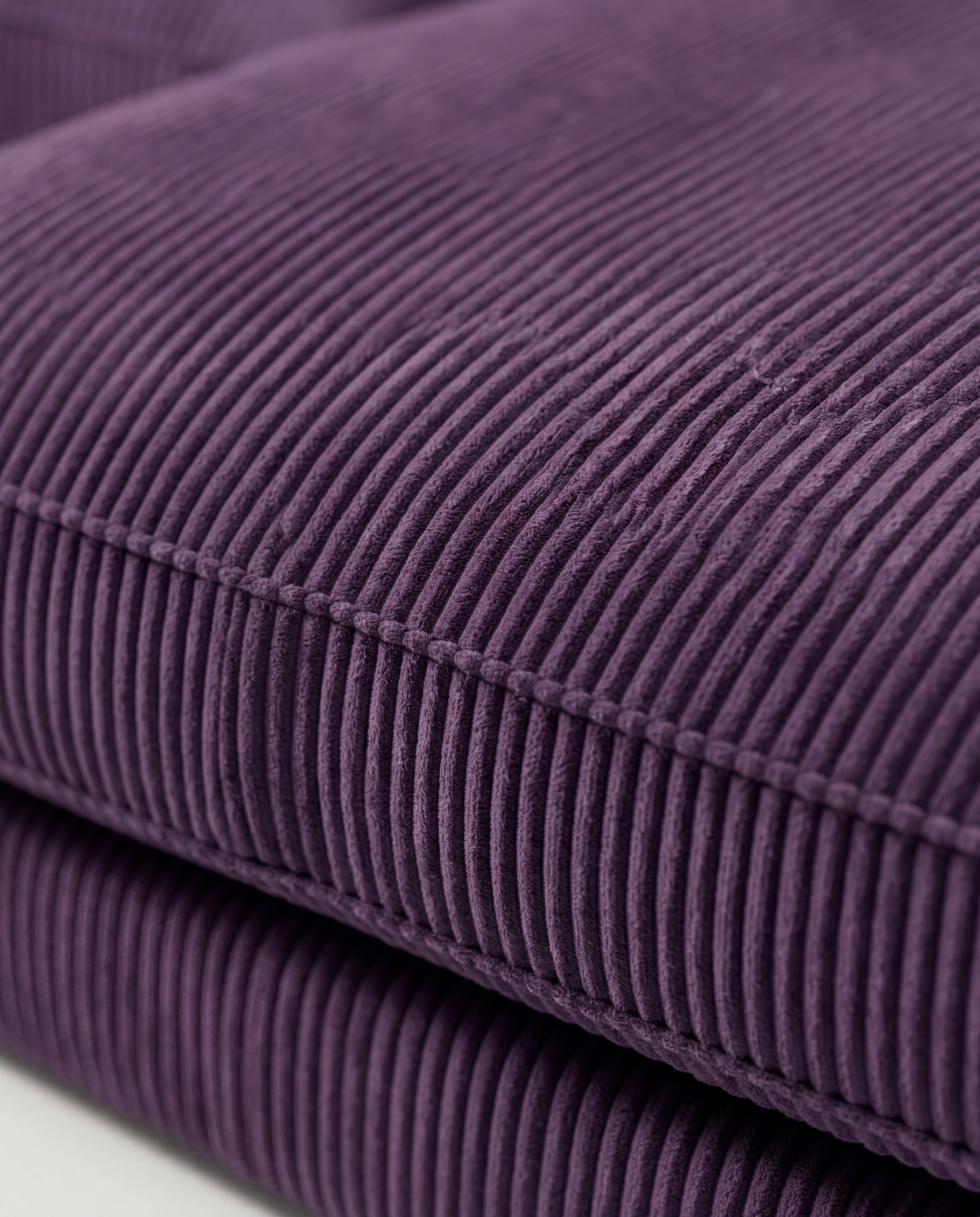 City Chaise Lounge Purple Corduroy