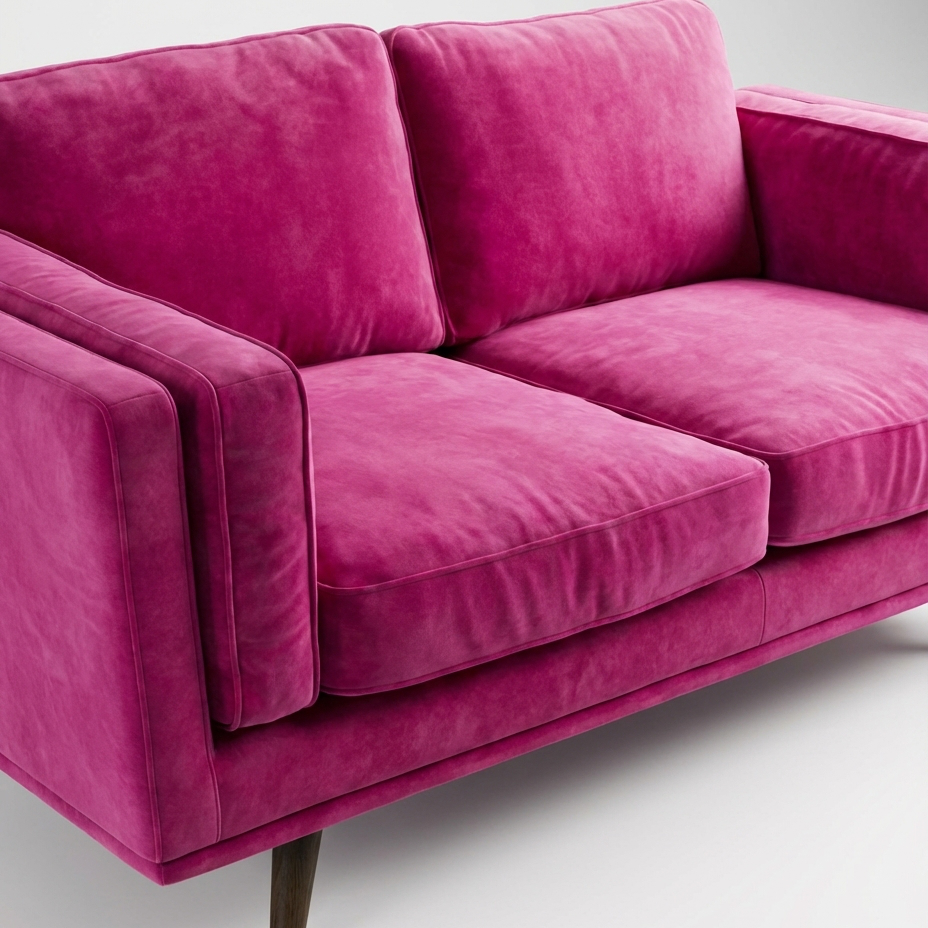 Monroe 2 Seater Sofa Barbie Pink - View 26 | Vibe Sofas Australia