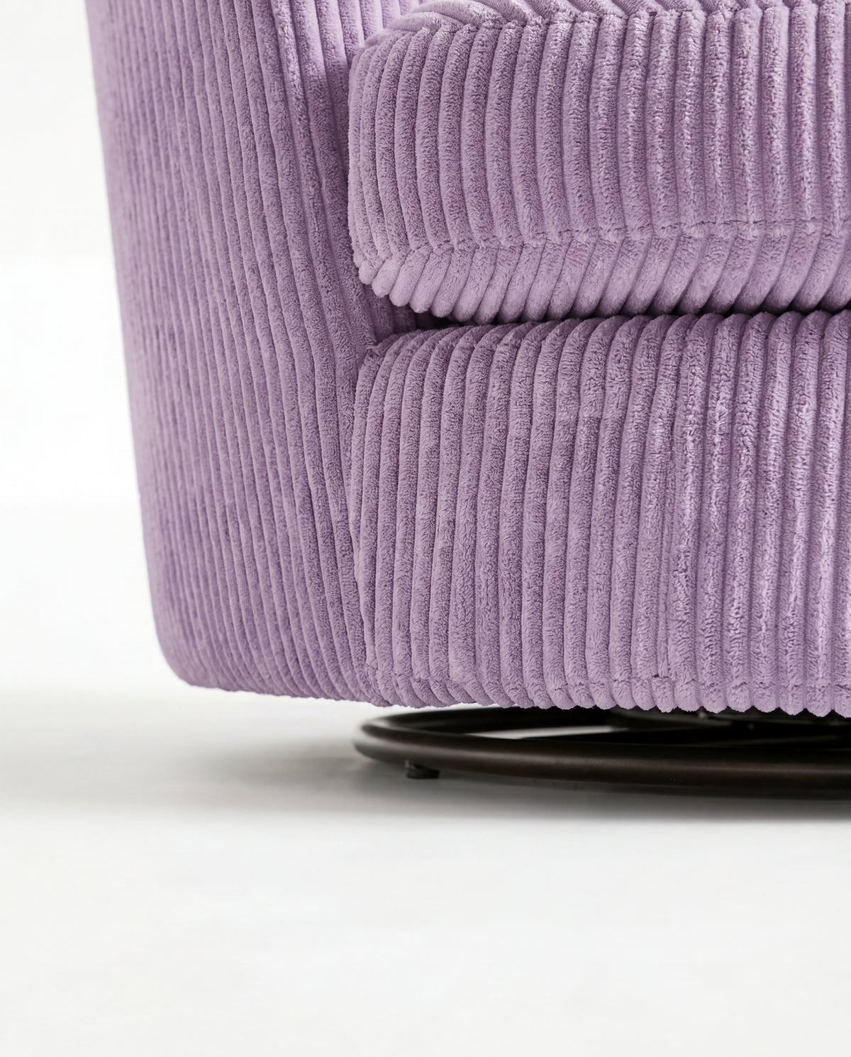 Cuddle Swivel Chair - Lilac - View 1 | Vibe Sofas Australia