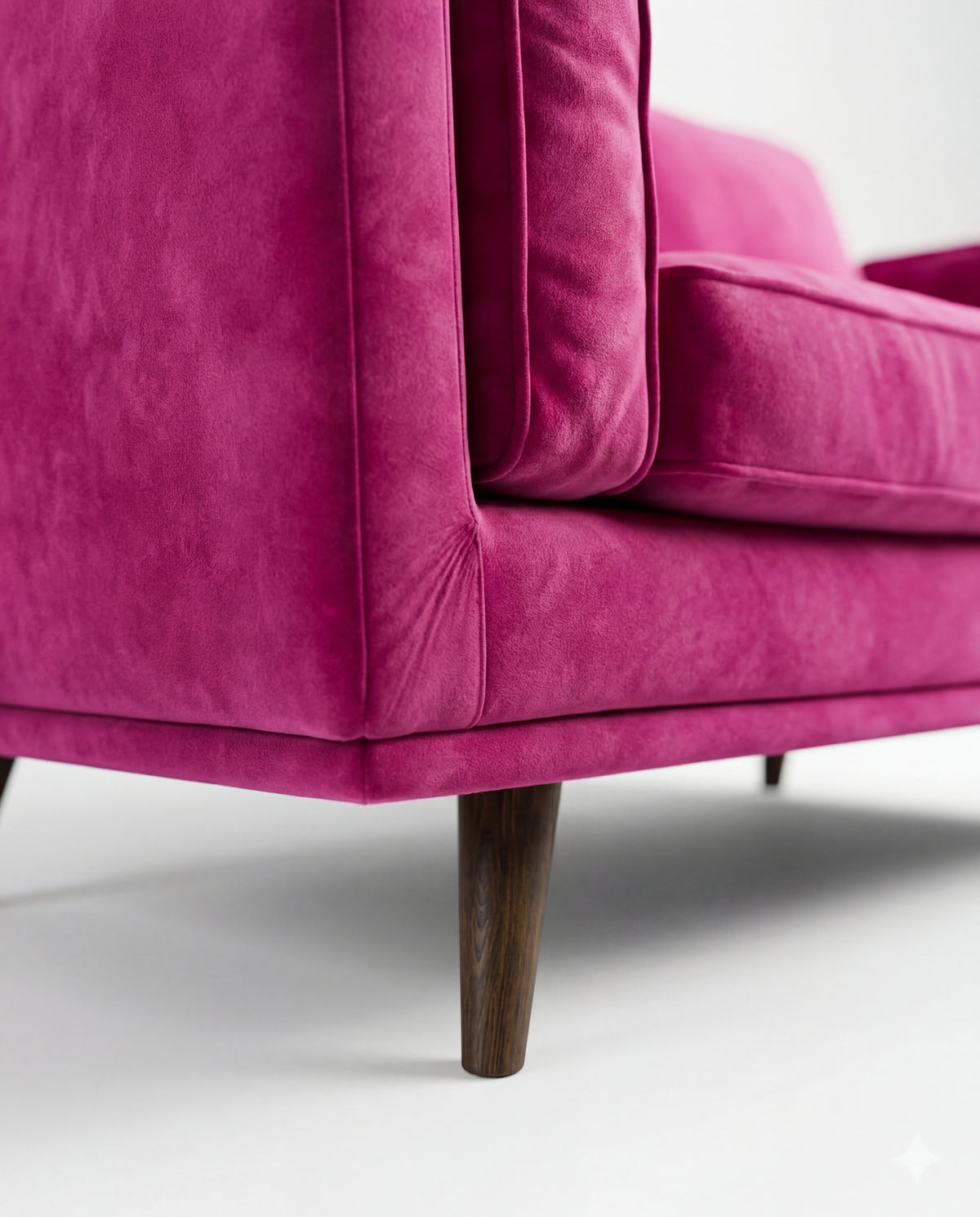 Monroe 2 Seater Sofa Barbie Pink - View 22 | Vibe Sofas Australia