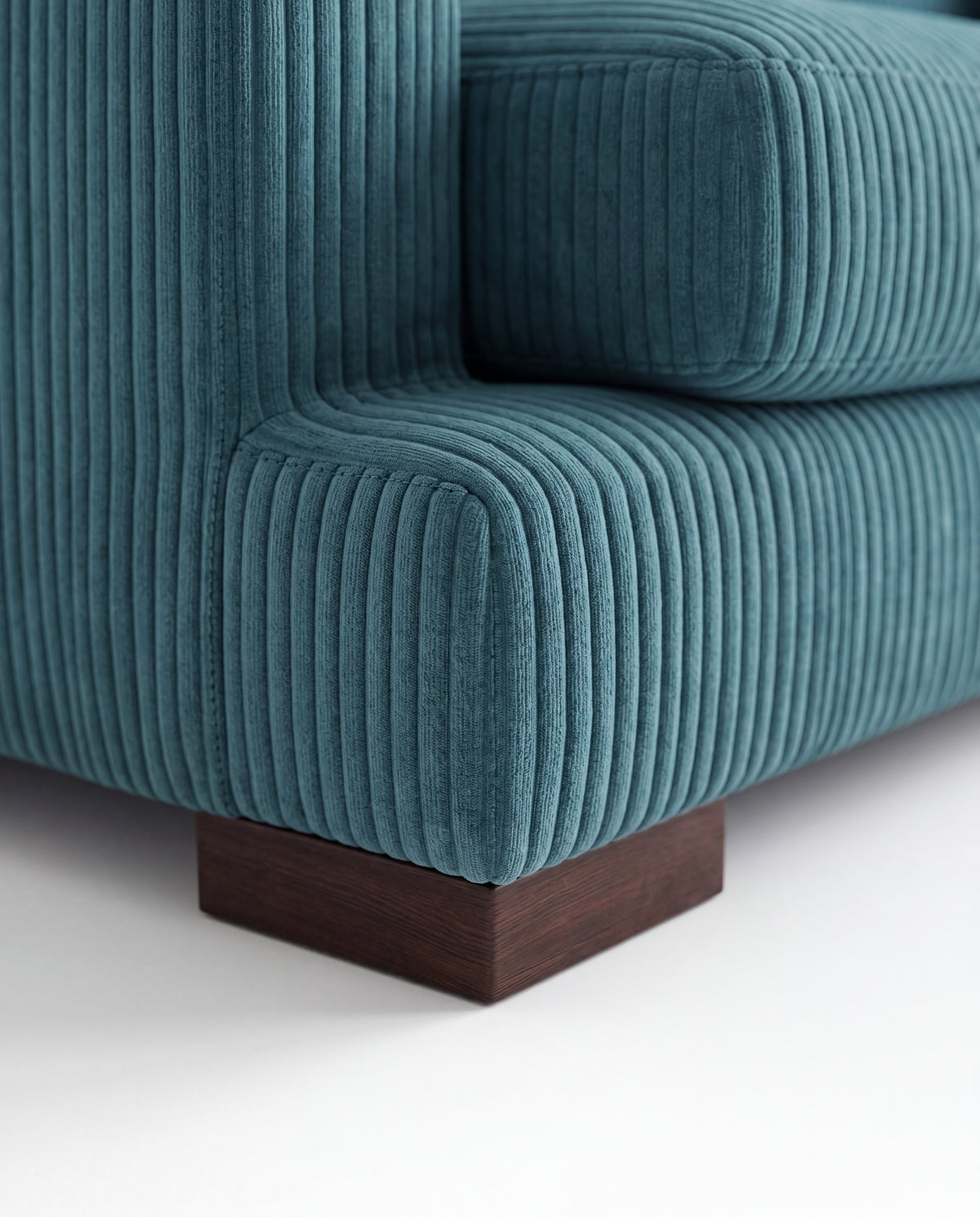 Cloud Sofa Aqua Corduroy — Lifestyle
