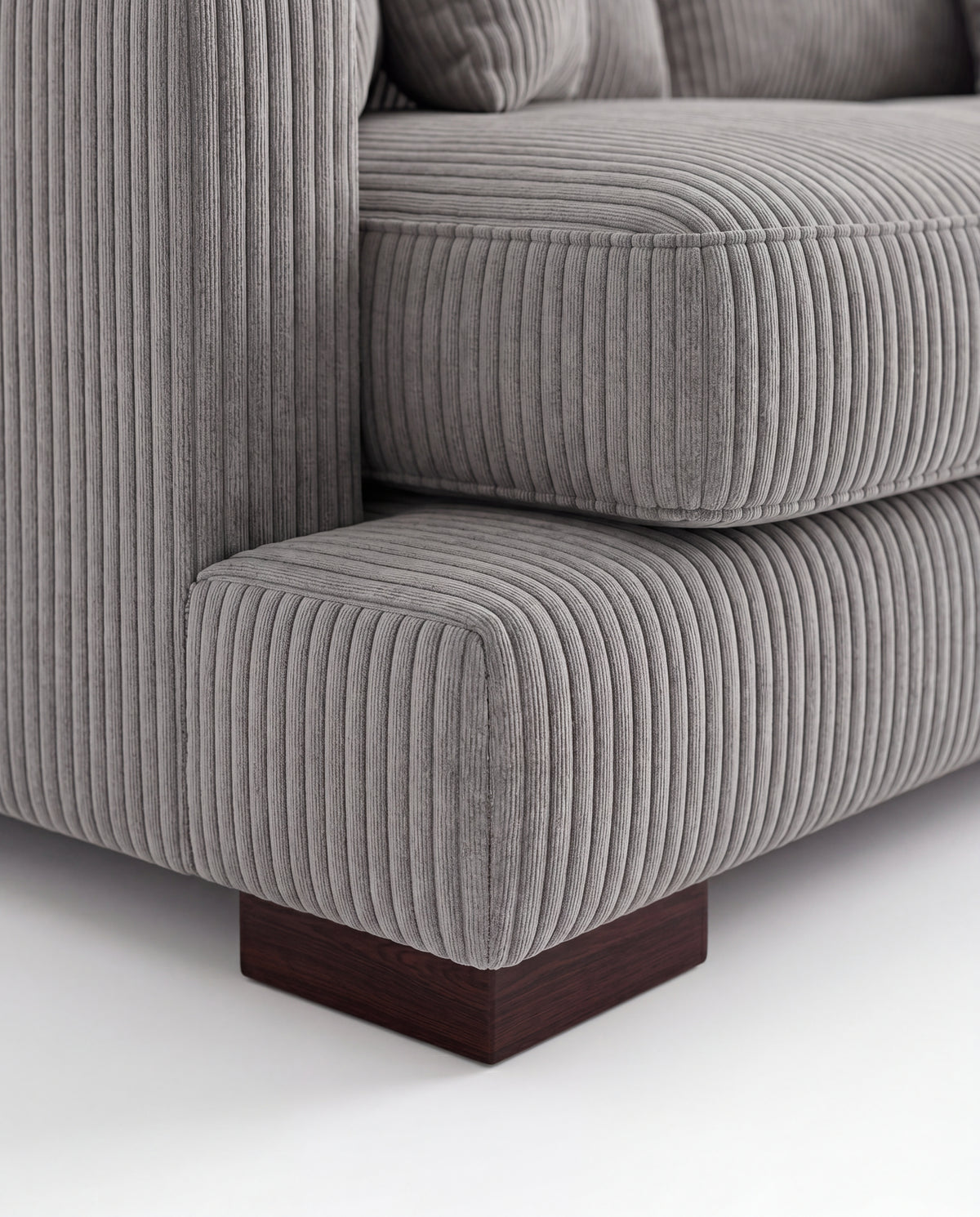 Cloud Sofa Grey Corduroy — Lifestyle