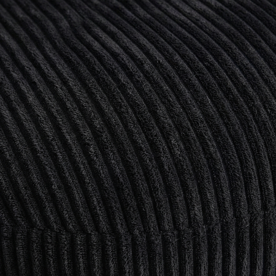 Cuddle Swivel Chair - Black - Dimensions View | Vibe Sofas