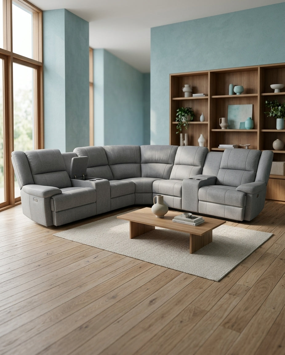 Peru Electric Recliner Corner Lounge