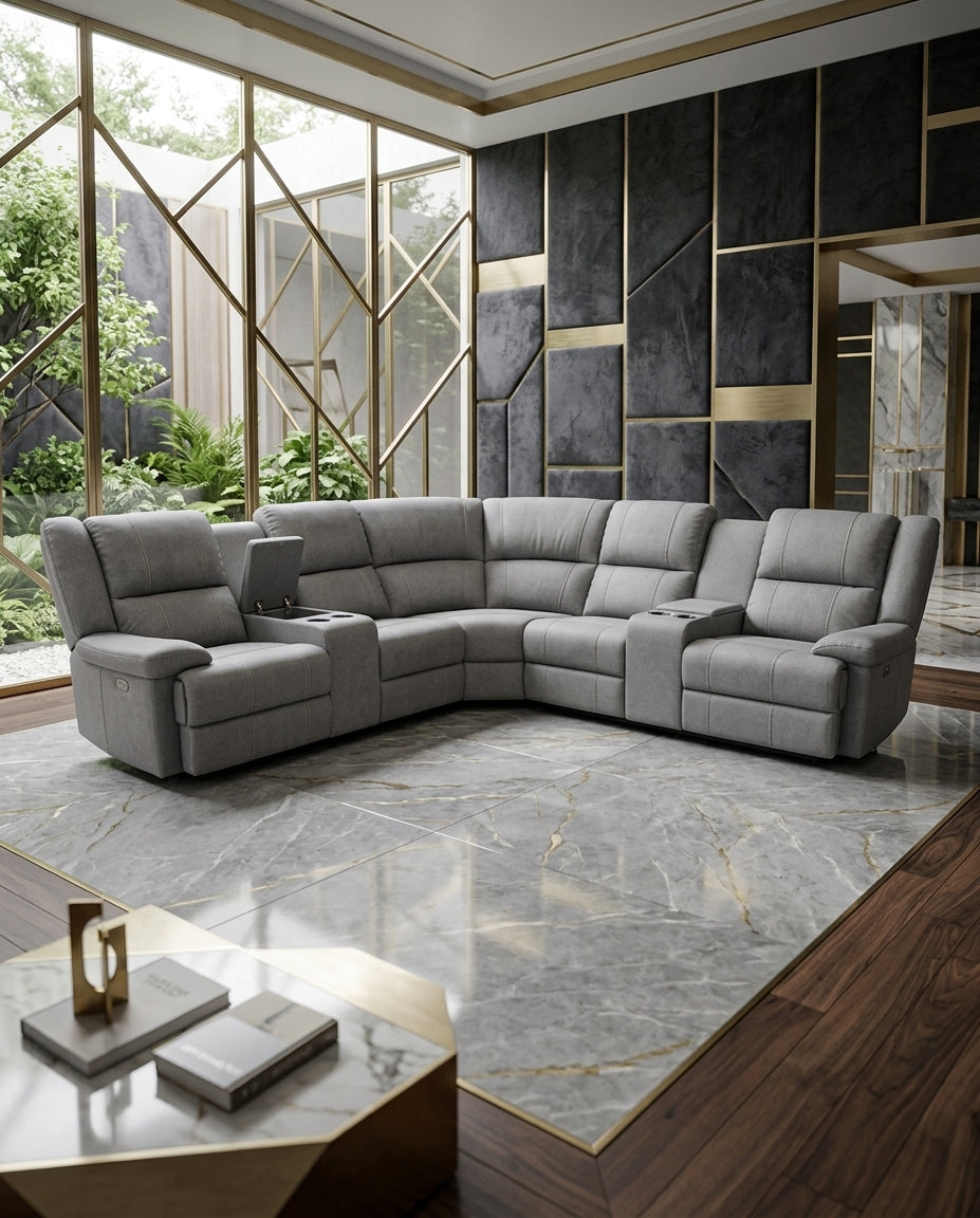 Peru Electric Recliner Corner Lounge