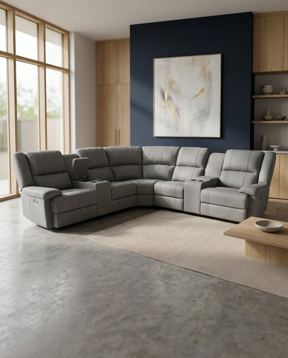 Peru Electric Recliner Corner Lounge