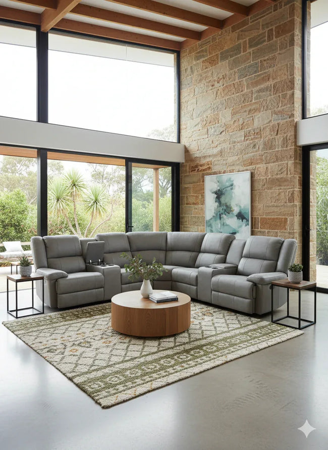 Peru Electric Recliner Corner Lounge Main Image