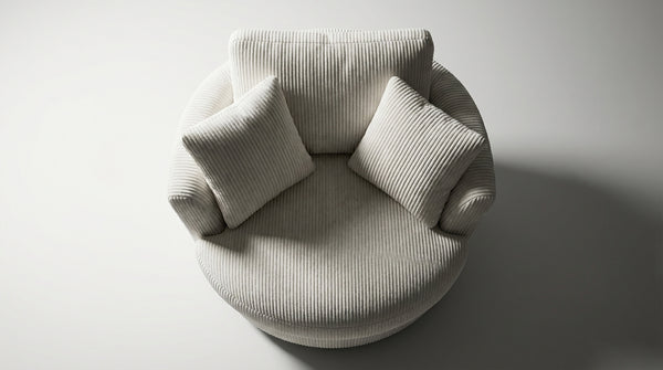 Cuddle Swivel Chair - White