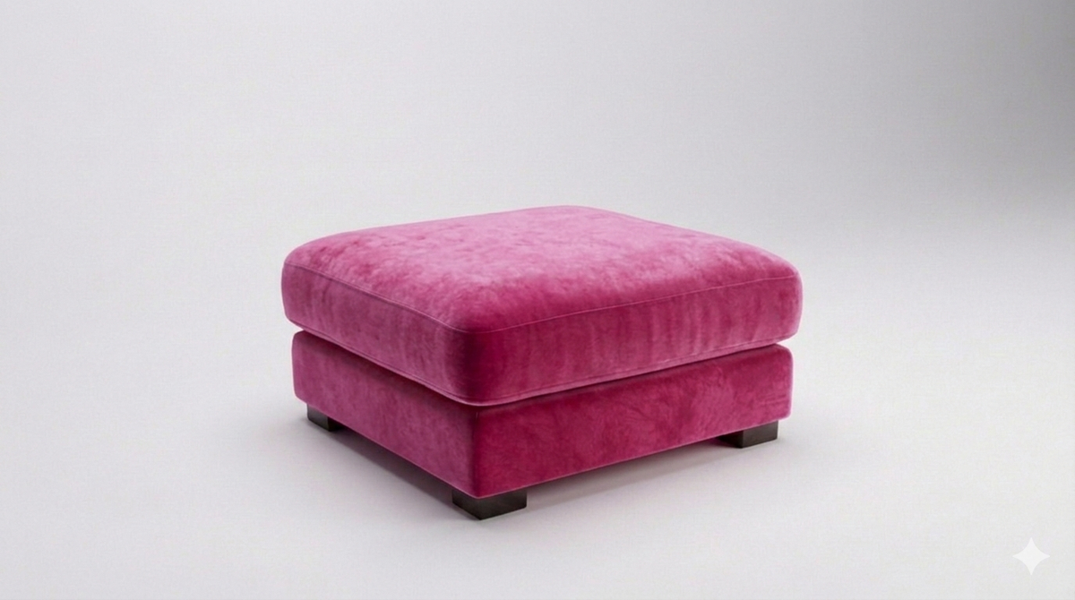 Cloud Ottoman Barbie Pink