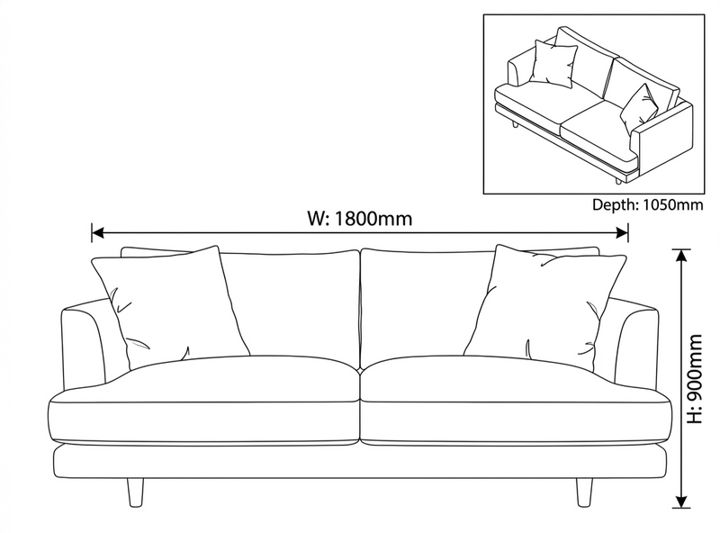 Product dimensions