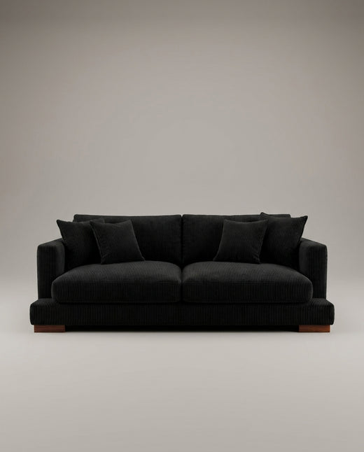 Cloud Sofa Bagira Black Corduroy
