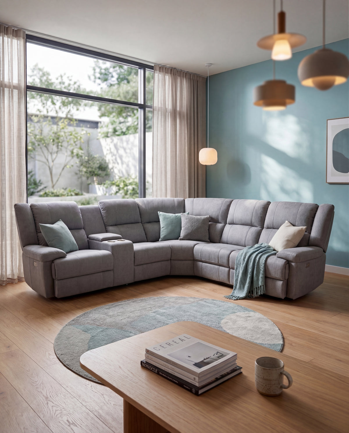 Peru Electric Recliner Corner Lounge