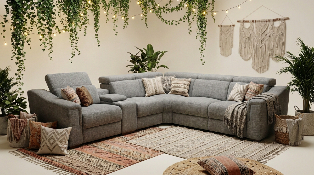 Lena Electric Recliner Corner Lounge