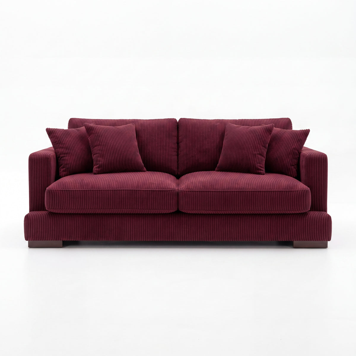 Cloud 2 Seater Burgundy Corduroy