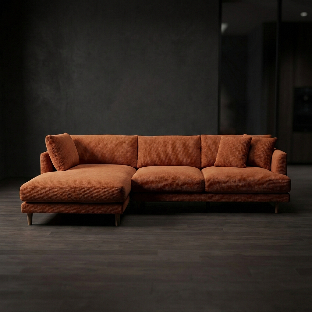 Meadow Chaise Lounge - Burnt Orange