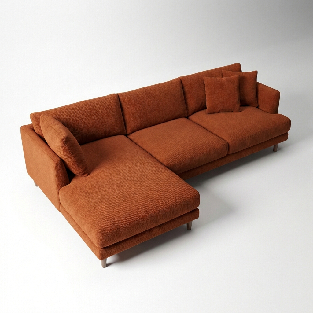 Meadow Chaise Lounge - Burnt Orange