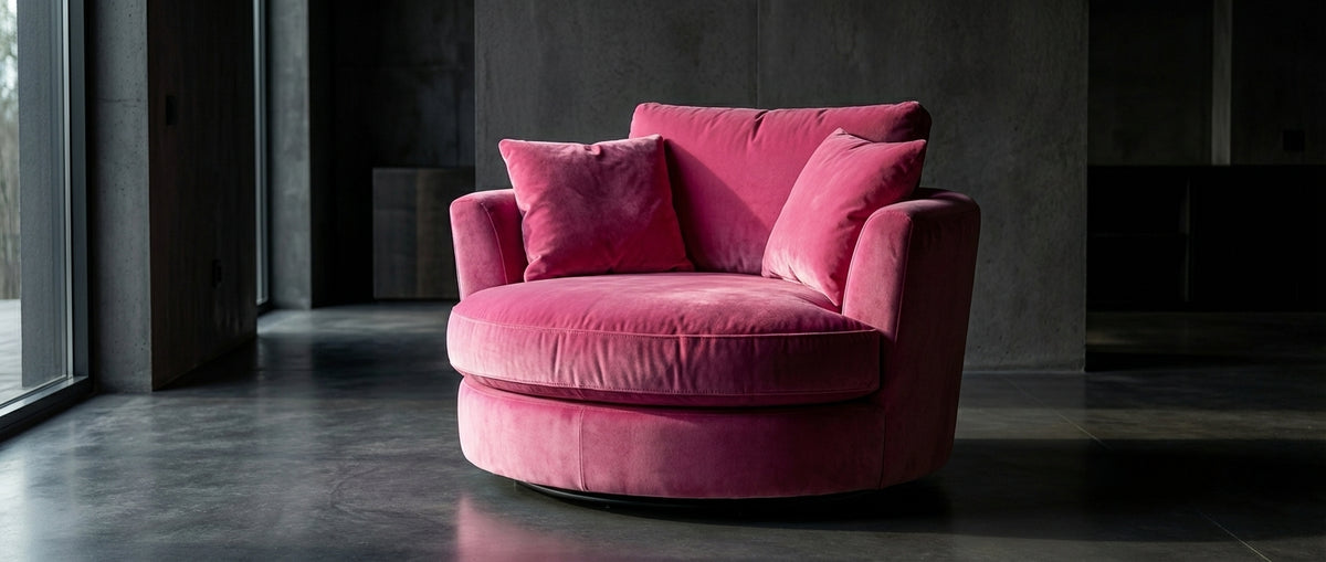 Cuddle Swivel Chair - Barbie Pink