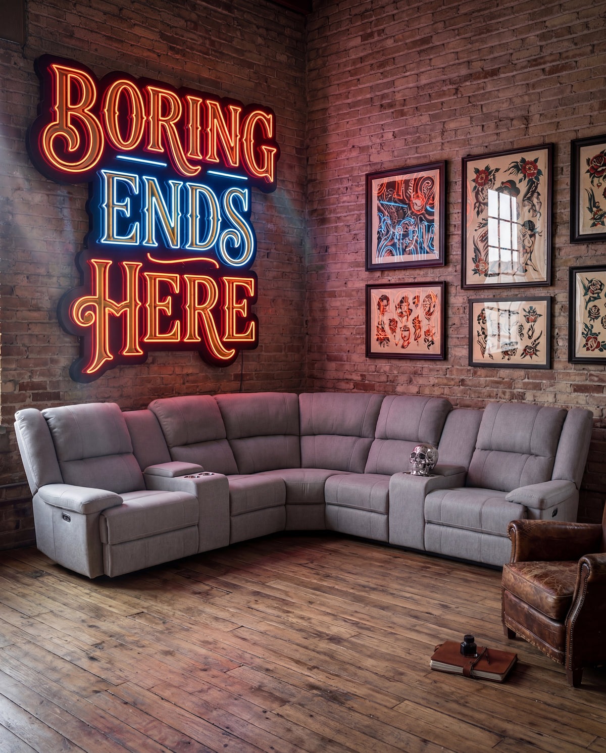 Peru Electric Recliner Corner Lounge