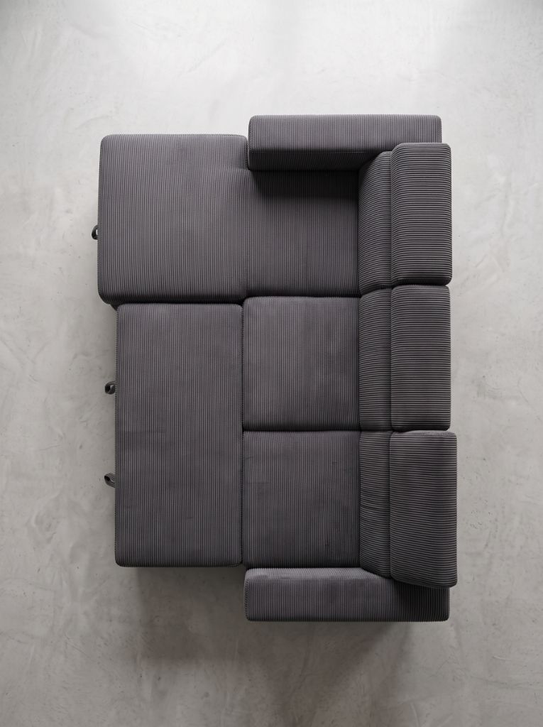 Charcoal Corduroy Evo Sleeper Chaise Lounge