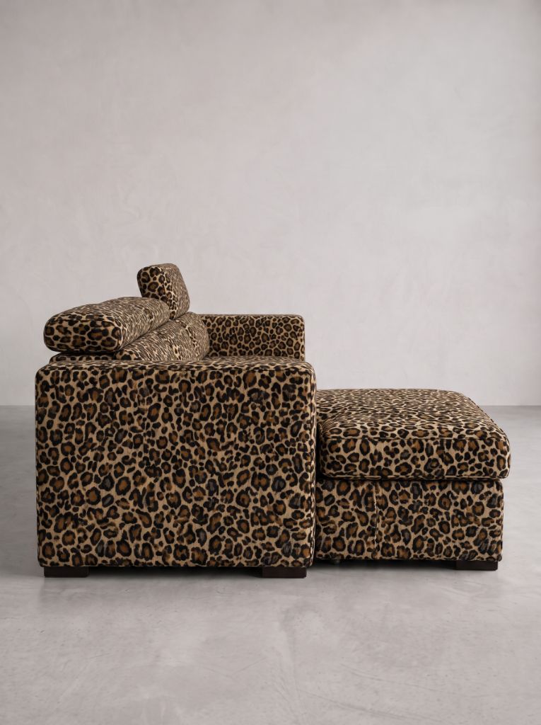 Leopard Print Evo Sleeper Chaise Lounge
